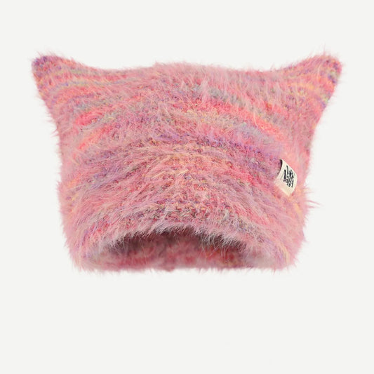 Soft Cat Beanie Pink