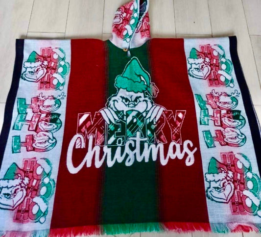 Festive Christmas Poncho