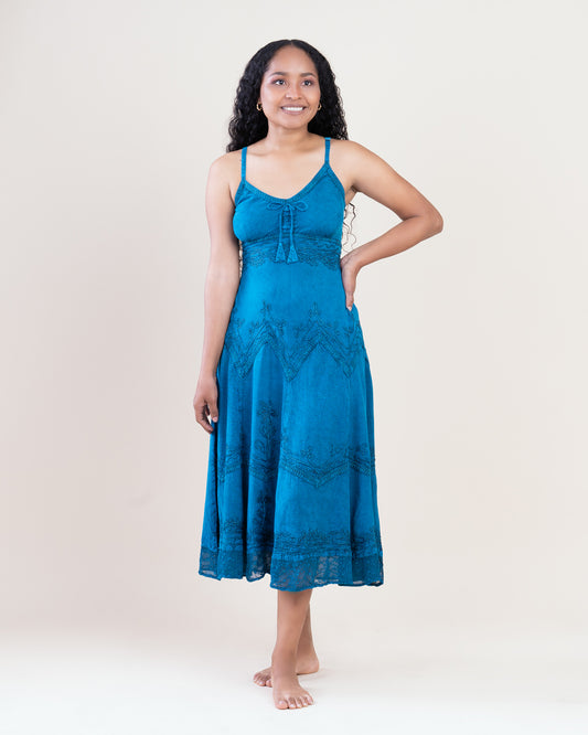 Traditional Turquoise Dress
